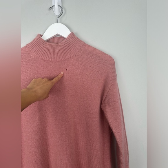 Halogen Wool Cashmere Blend High Low Hem Soft Sweater Size Small Petite - Picture 6 of 6